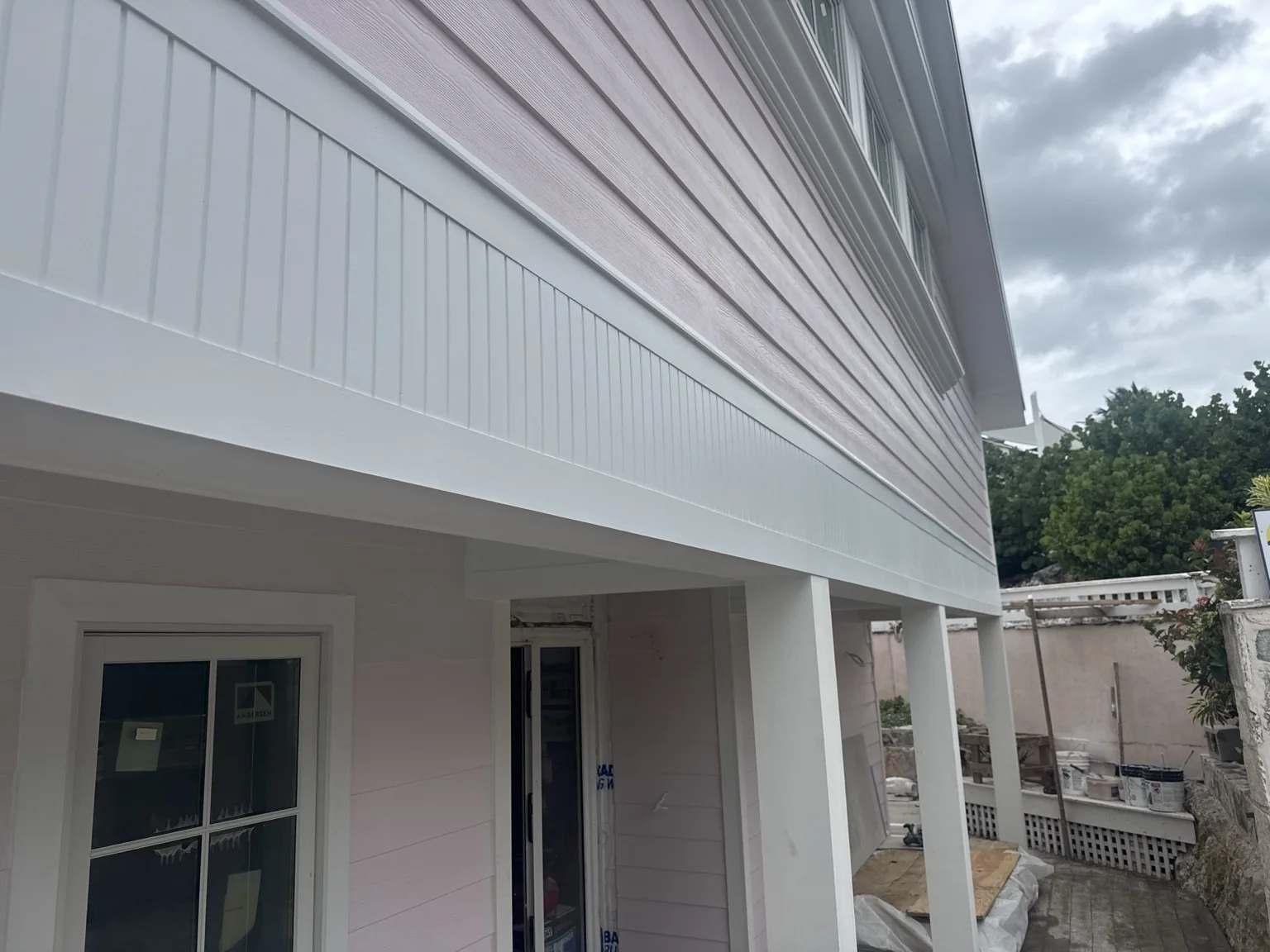 Custom beams and ceiling